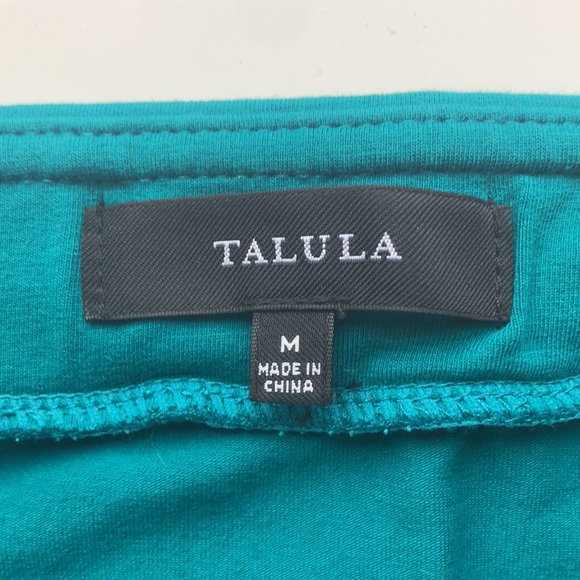 Aritzia Talula teal coloured, stretchy, snug mini skirt - Picture 4 of 5